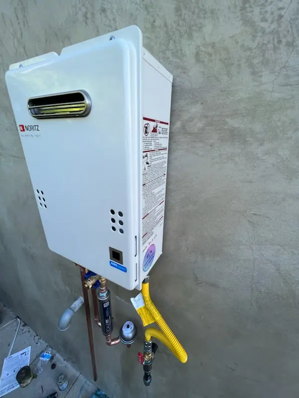 Tankless water heater installation for Estelle homes